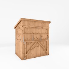 6x4 Mercia Premium Garden Bar + Shutter Pack - Pressure Treated - isolated - angle view - shutters c