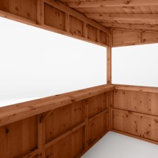 9x4 Mercia Premium Garden Bar - Pressure Treated - isolated - internal view
