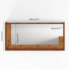 9x4 Mercia Premium Garden Bar - Pressure Treated - fooprint