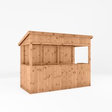 9x4 Mercia Premium Garden Bar - Pressure Treated - isolated - angle view