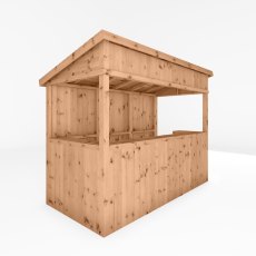 9x4 Mercia Premium Garden Bar - Pressure Treated - isolated - angle view