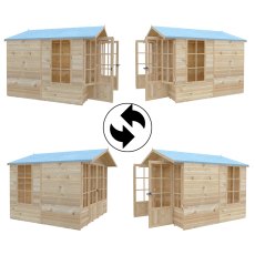 8x8 Shire Delmora Summerhouse - interchangeable