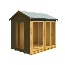 8x6 Shire Mayfield Summerhouse - Back Angle View