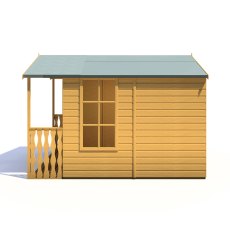 8x10 Shire Delmora Summerhouse With Verandah - Isolated Right Hand Side View