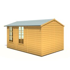 8x12 Shire Delmora Summerhouse - Back angle view