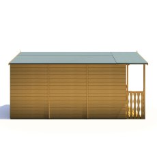 8x14 Shire Delmora Summerhouse - Left Hand Side View