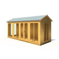 16x6 Shire Mayfield Summerhouse - Angle View - doors closed