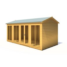 16x8 Shire Mayfield Summerhouse - Angle View - Doors closed