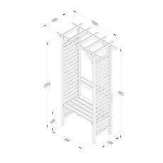 Forest Palma Arbour - dimensions