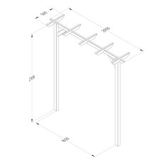 Forest Hanbury Flat Top Arch - Footprint