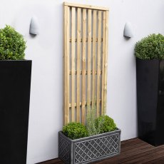 Forest 6 x 2 Pressure Treated Vertical Slatted Garden Screen Panel - In Situ