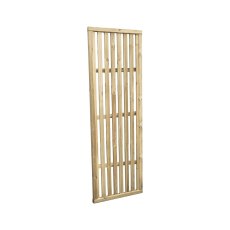 Forest 6 x 2 Pressure Treated Vertical Slatted Garden Screen Panel - Angle View