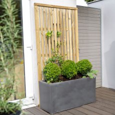 Forest 6 x 3 Pressure Treated Vertical Slatted Garden Screen Panel - In Situ