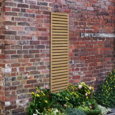 1ft High Forest Slatted Trellis - With Background, Angle View