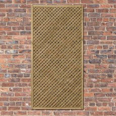 3ft High Forest Wisley Lattice Trellis - With Background, Frontal View