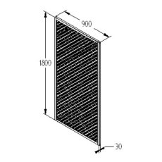 3ft High Forest Wisley Lattice Trellis - Dimensions