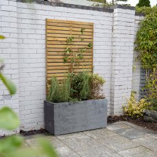 3ft High Forest Slatted Trellis - In Situ