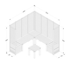 Forest Modular Seating - Option 3 - Dimensions