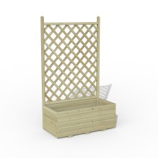 1 x 3 Forest Trellis Planter - White Background