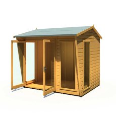8x6 Shire Burghclere Summerhouse - doors open and located on the left hand side