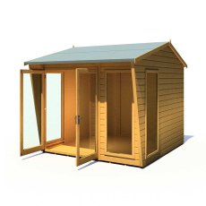 8 x 8 Shire Burghclere Summerhouse - door open and located on the left hand side