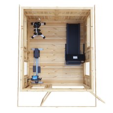 Shire Miami 8x10 Summerhouse - in situ, top view