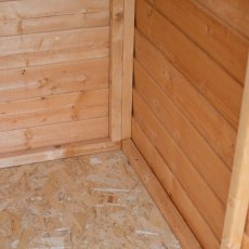 3 X 5 Shire Value Overlap Shed - Internal View - Floor corner