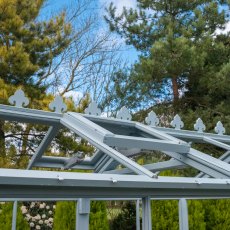 6 x 8 Shire Holkham Wooden Greenhouse - roofing