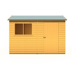 10x6 Shire Lewis Professional Reverse Apex Shed Door In Right Hand Side - isolated front view