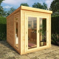 2.00mx3.00m Mercia Self Build Insulated Garden Room - insitu with doors closed