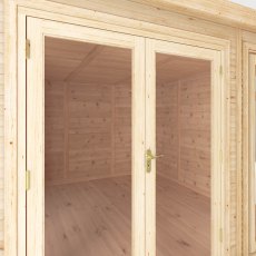 3.00m x 3.00m Mercia Self Build Insulated Garden Room - isolated door view