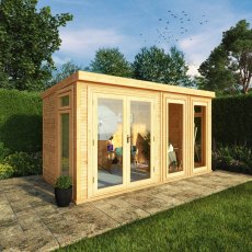 4.00m x 2.00m Mercia Self Build Insulated Garden Room - insitu, doors closed