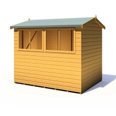 8x6 Shire Atlas Professional Apex Shed - windows on the left hand side