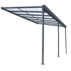 10 x 16 Kingston Lean To Carport Patio Cover - isolated front view