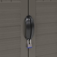 3x2 Suncast 1250 Mannington Plastic Shed - Stoney Grey - door handle