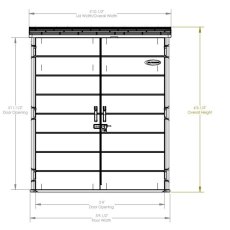 Suncast 6 x 4 Suncast Extra XL Vertical Plastic Garden Shed (1.79m x 1.12m)