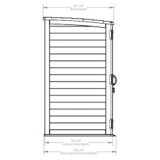 Suncast 6 x 4 Suncast Extra XL Vertical Plastic Garden Shed (1.79m x 1.12m)