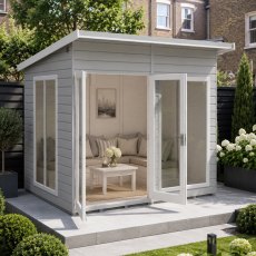 8 X 6 Shire Lela Pent Summerhouse - in situ