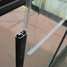 6x4 Palram Canopia Harmony Greenhouse - Grey - sliding panels