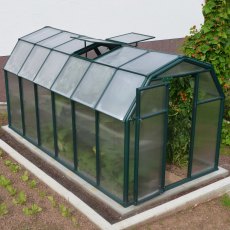 6x12 Palram Canopia EcoGrow Greenhouse - in situ, top angle view