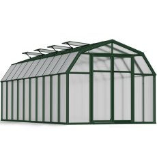 8x20 Palram Canopia Rion Hobby Gardener Greenhouse - in situ, isolated angle view