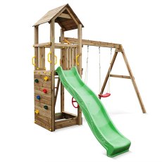 Shire Sky High Hideout with Double Swing & Slide - Flappi - isolated slide view
