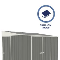 10 x 5 Mercia Absco Metal Bike Shed in Woodland Grey - roof
