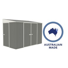 10 x 5 Mercia Absco Metal Bike Shed in Woodland Grey - Australia