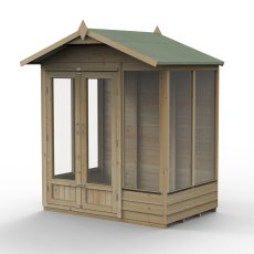 6x4 Forest 4LIfe Summerhouse Pressure Treated - isolated with doors closed