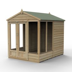 6x8 Forest 4LIfe Summerhouse Pressure Treated - isolated with doors closed