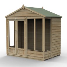 7x5 Forest 4LIfe Summerhouse Pressure Treated - isolated with doors closed