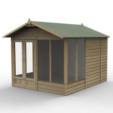 10x8 Forest 4LIfe Summerhouse Pressure Treated - isolated with doors closed