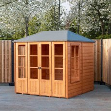 7 x 7 Shire Charleston Summerhouse with Hipped Roof - side elevation showing window