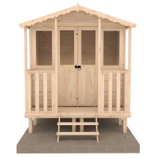 7 x 7 Shire Thornham Summerhouse - isolated front view